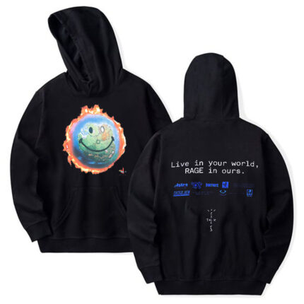 Travis Scott Live in your world RAGE in our Hoodie